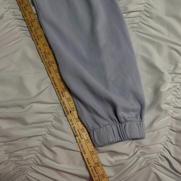 Brandy Melville Light Blue Jogger Sweatpants Women's Elastic Waist Fleece - Picture 2 of 7